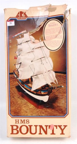 Lot 26 - Ark Models kit to build HMS Bounty, wood with...