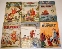 Lot 15 - Rupert annuals 1950 to 1955 inclusive, first...