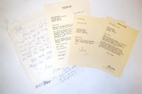 Lot 3 - Ray DAVIES 7 mss letters and 5 cards, signed...