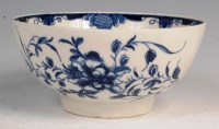 Lot 71 - A late 18th century Caughley blue and white...
