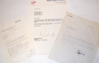 Lot 10 - Typescript letters signed by Spike MILLIGAN,...