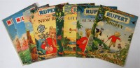 Lot 21 - BOX Rupert Adventure Series, Nos.1 with pencil...