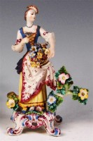 Lot 83 - An 18th century Derby porcelain figurine of a...