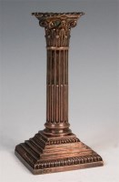 Lot 103 - A late Victorian silver Corinthian column...