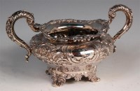 Lot 127 - An early Victorian Irish silver twin handled...