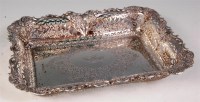 Lot 144 - A late Victorian silver and embossed dish,...