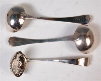 Lot 148 - A George III silver sauce ladle, in the Old...