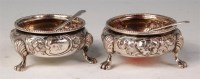 Lot 151 - A pair of Victorian silver salts, each of...