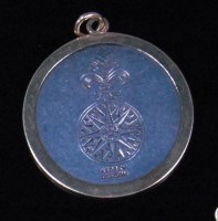 Lot 257 - A modern silver and gold pendant by Asprey's...