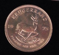 Lot 259 - A gold full Krugerrand, 1975