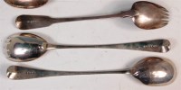 Lot 135 - A George III silver serving fork, in the...