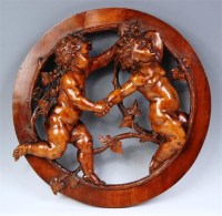 Lot 277 - An 18th century Continental walnut carving,...