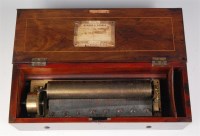Lot 278 - A late 19th century Nicole Freres music box,...