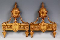 Lot 282 - A pair of 19th century French gilt bronze...