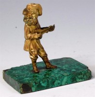 Lot 293 - A circa 1900 Russian gilt bronze figure of a...