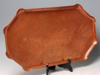 Lot 11 - An Arts & Crafts Newlyn School copper tray,...