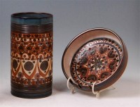 Lot 3 - A 1950s Denby hand painted and glazed...