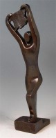 Lot 78 - A Russian Constructivist? bronze striding...