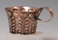 Lot 36 - An Art Nouveau silver christening mug, having...