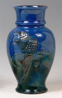 Lot 56 - A C H Branham glazed pottery vase, of baluster...