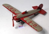 Lot 3202 - Wells Brimtoy, No.90 aeroplane (with pilot)...