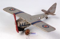 Lot 3204 - Mettoy, circa 1936 high wing monoplane with...