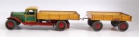 Lot 3207 - Wells, No.128 tip truck with trailer, truck 10....