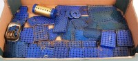 Lot 3236 - Quantity of blue and yellow criss cross...