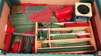 Lot 3241 - Quantity of mixed period Meccano to include;...