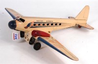 Lot 3152 - Mettoy, clockwork twin engine airliner, reg GA-...