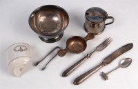 Lot 27 - Railway related LNER plated tableware to...