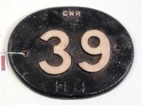 Lot 78 - Great Northern Railway iron bridge plate GNR...