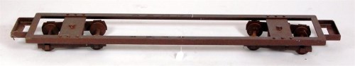 Lot 85 - 5 inch gauge frame with 2 sprung bogies for...