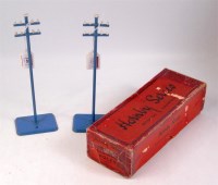 Lot 246 - A pair of Hornby 1933-9 telegraph poles -...