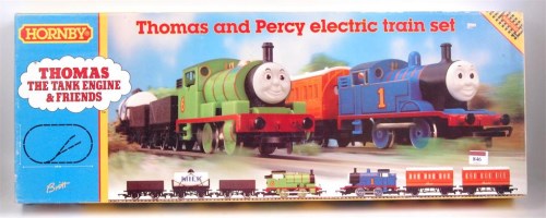 Lot 846 - A Hornby R9000 Thomas and Percy set,...