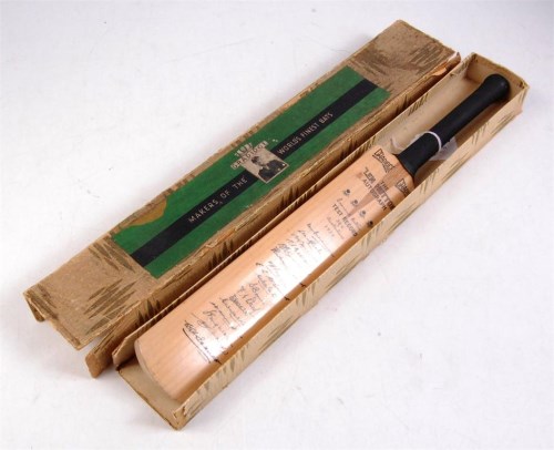 Lot 1306 - Gradidge, London, miniature cricket bat, 17"...