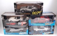 Lot 2603 - Five 1:18 scale Auto Art James Bond 007...
