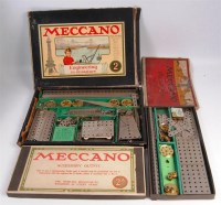 Lot 3123 - Meccano, No.2 set circa 1920s, Engineering in...