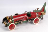 Lot 3162 - Meccano, scratch-built Brookland style racing...