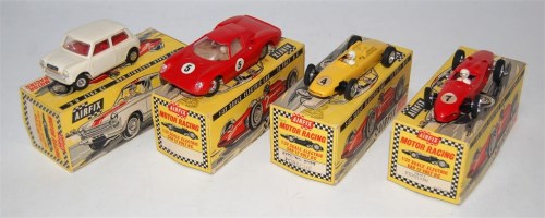 Lot 3173 - Four assorted Airfix motor racing slot cars, 1:...