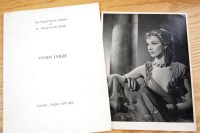 Lot 18 - Mixed ephemera, to include; Vivien Leigh's...