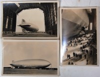 Lot 21 - German Zeppelins - four real photographs, the...