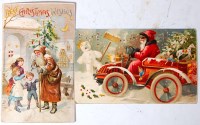 Lot 47 - Four 'hold to light' Christmas cards - each...