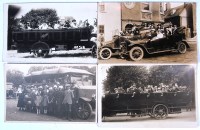 Lot 109 - Buses interest - assorted real photographs to...