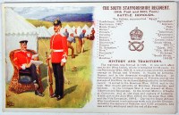 Lot 10 - Regimental Battle Honours - colour vignettes,...