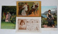 Lot 78 - Song and poetry cards - principally colour...