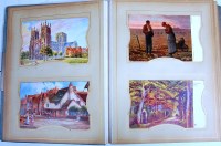 Lot 91 - Landscape paintings - artists cards etc to...