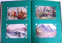Lot 91 - Landscape paintings - artists cards etc to...