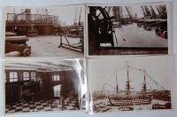 Lot 40 - HMS Victory - various cards to include; real...