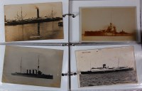 Lot 43 - Maritime interest album - assorted ships from...